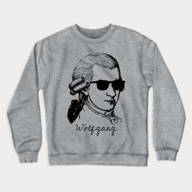 Mozart Music Shirt - Wolfgang Crewneck Sweatshirt by redbarron